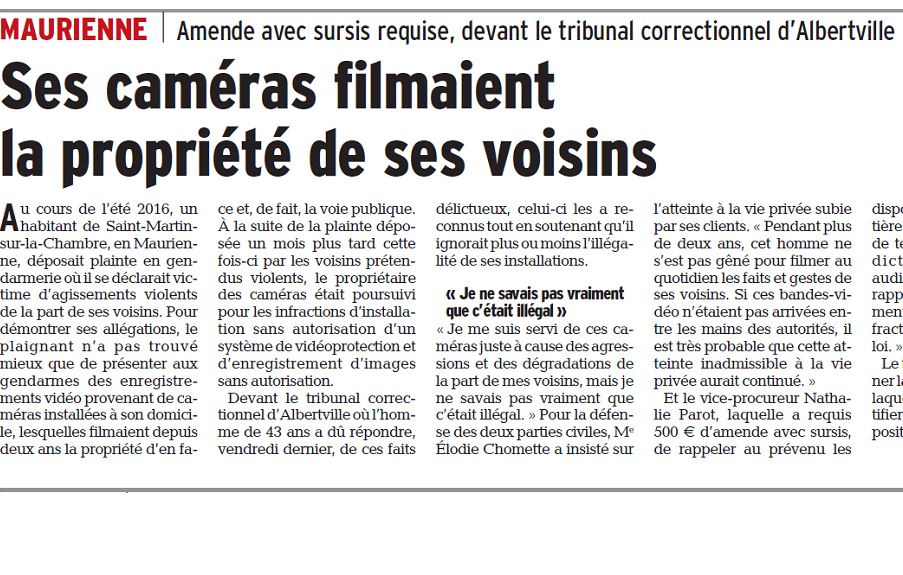 " Pour la défense des deux parties civiles, Me Elodie Chomette a insisté sur l'atteinte à la vie privée subie par ses clients "